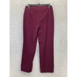 Talbots  Women's Dress Pants Solid Magenta Straight Leg Size 2 Heritage Photo 1