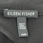 Eileen Fisher  V-Neck Dressy Silk Blouse Long Sleeve Black Size Medium Photo 6