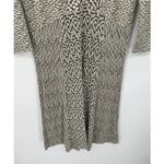 Habitat Women Size XS Tan Black Rayon Blend Fit Flare Dress 3/4 Sleeve Artsy Photo 2