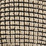 Aerie  Black/White Scoop Bikini Top Women's L Textured Gold Shimmer Accent NWT Photo 2