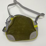 Meredith Wendell suede and leather handbag. Gray Photo 3