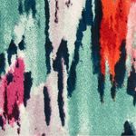 Women’s Colorful Silky Long Lantern Sleeve V Photo 2