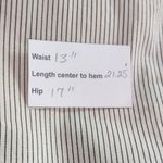 Banana Republic  Cream Pinstripe Wrap Skirt Size 0 Preppy Mini Skirt Photo 8