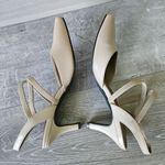 Life Stride  Kalea Womens Dress Pump Pointed Toe Taupe Heel Elastic Straps Size 8 Photo 11