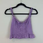 Urban Outfitters  | Goodie Lace Up Bustier Purple Ruffled Camisole Top Small Photo 1
