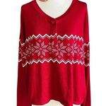 Gilly Hicks 47-8 Red Printed V-Neck Pajama Top Women Size Medium NWT Photo 0