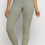 Nike Yoga Essentials Layered Dri Fit High Waist Leggings Light Sage Size XL Photo 0