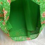 Joie  bright green floral long sleeve blouse Photo 3