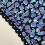 Vintage Midi Skirt Abstract Dots Layered Elastic Feminine Flirty Eclectic Rayon‎ Purple Size 6 Photo 9