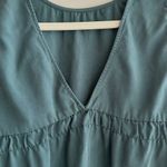 Loft  Dusty Teal Smocked Back Tank Top, Size Medium Photo 12