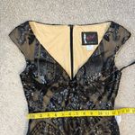 Mac Duggal 67514 Cap Sleeve Sequins Fit & Flare Dress Black 2 Photo 8