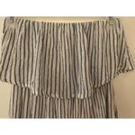 Japna  Blue White Striped Tube Top Strapless Capri Pantsuit Women's Sz XS​ Photo 7