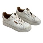 Tory Burch  Ladybug Sneaker Size 7.5 M White Leather Lowtop Photo 1