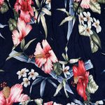 Aloha Hut Hawaii Halter Knee Length Floral Dress B10* Size L Photo 2