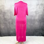 Ashley Stewart  Duster Sweater Size 14/16 Cardigan Layering Pink Dopamine Preppy Photo 3