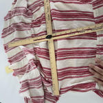 Elan  Dress Womens 3X Red White Striped Off Shoulder Maxi Boho Summer Cotton‎ Photo 6