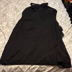 David's Bridal  Elegant Black Halter Midi Dress Photo 3