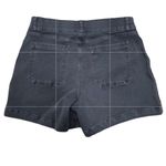 Spanx  Stretch Twill Shorts Washed Black Size Large Flat Front Inseam 5" Preppy Photo 3