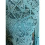 Free People  Women Embroidered Mini Bell/Sl  Dress Sz 12 Mint green Boho Coquette Photo 7