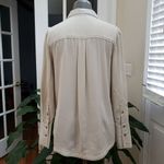 Free People Neutral Under Your Spell Tencel Tunic Blouse Size XS Western Country Photo 3