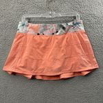Lululemon Pace Rival Skirt Skort Plum Peach Athletic Athleisure Tennis Women's 8 Photo 2
