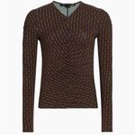 Veronica Beard NWT Neeta Gathered Jersey Top | S Photo 1