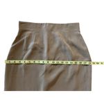 Ann Taylor Vintage 100% Silk Pencil Skirt Beige Lined Size 8 – Classic 90s Photo 4