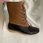 Jbu NWT  Maplewood Waterproof Boots Chocolate Brown & Black Size 6 1/2 Photo 3