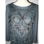 Roberto Cavalli New Womens 10 NWT Gray Lace Crystal Bead Dress 46 Designer Italy Photo 1