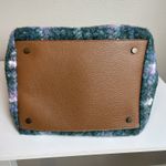 Sundance  Maple Glen Teddy Plaid Tote Bag Felted Textured Pebbled Leather Green Photo 7