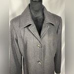 London Fog Wool Pea Coat Charcoal Gray Classiccore Dark Academia Corpcore Sz XL Photo 4