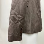 Marie Claire Paris Womens Brown One Button Notch Lapel Collar Blazer Jacket Sz S Photo 4