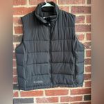 Columbia Black Puffer Down Feather Vest Size XL Photo 1