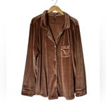 SKIMS  Velour Pajama Shirt Luxe Sleep Loungewear Size 3XL Photo 2