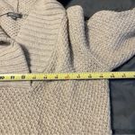 Gap VTG Body Womens Medium Tan Knit Hoodie Sweater Pouch Pullover Textured Knit Photo 3