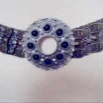 Anthropologie Gold & Silver VINTAGE Hammered Metal Disc Belt Photo 1