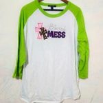 Sport-tek  3X Blessed Mess Crosses Lime Top Plu Photo 0