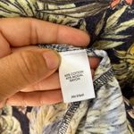 J. Jill Sz M Stretch Double V Neck Knit Midi Tropical Tank Dress Pockets Black Size M Photo 6