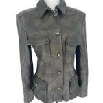 COOGI Australia Vintage Camo Leather Blazer Jacket Photo 4