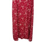 Missguided High Neck Puff Sleeve Midi Dress Red Floral Size US 12 NWT Photo 4