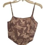 BP Camouflage Crop Top Corset Style With Adjustable Straps NWT Sexy Party Glam S Photo 0