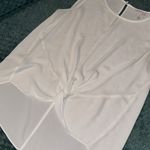 BCBGeneration Bcbg generation tank knot front sheer white medium Photo 2