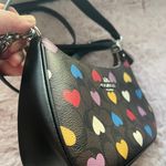 Coach teri shoulder bag in signature canvas with heart print Photo 3