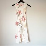 𝅺35MM CLOTHING Floral Tie Swim Cover Medium White Photo 3