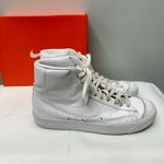 Nike Blazer mid ‘77 vintage triple white high top sneakers tennis shoes women 10 Photo 2