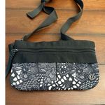 Lululemon Free Spirit Belt Bag Black & White Paisley Sling Purse Athletica EUC Photo 1