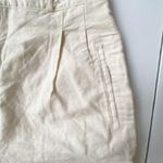 Vintage Happy Legs Dress Shorts Size 9 Linen Cotton Pale Yellow High Wai… Photo 3