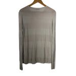 T by Alexander Wang Long Sleeve Lightweight Cotton Blend Top Size Small Tan Photo 2