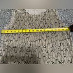 Croft & Barrow  tan and black circles stretch pleated business casual tank top L Photo 5