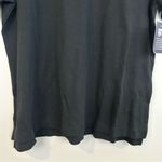 NWT Lands End Black Short Sleeve Feminine Fit Interlock Polo Shirt Size Large Photo 7